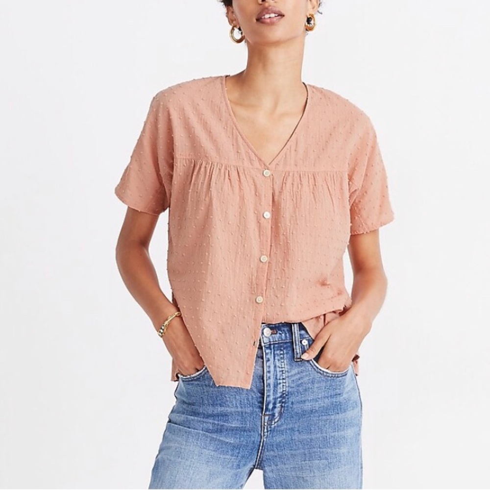 Madewell Rhyme Button-Up Top in Clipdot